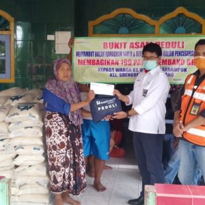 Bulan Suci Ramadhan Bukit Asam Berikan 559 Paket Sembako Gratis