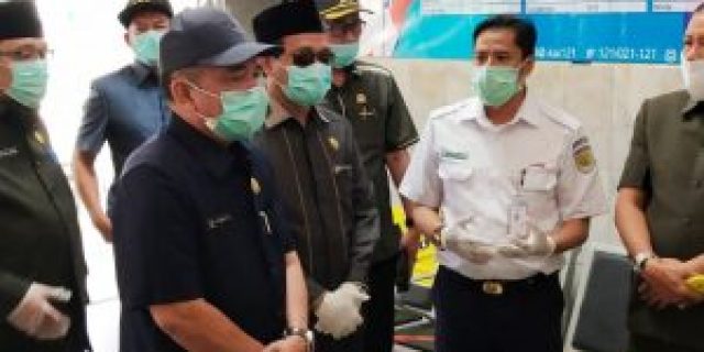 Covid-19: Komisi IV DPRD Lampung Tinjau Langsung Simpul-Simpul Transportasi Publik.