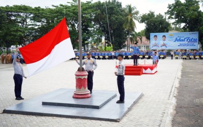 Pimpin Upacara Bulanan Perdana, Bupati Egi Ajak ASN Kerja Keras, Cerdas, Ikhlas