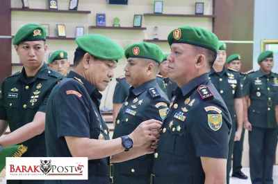 Danrem 043/Gatam Pimpin Serah Terima Jabatan Dandim 0411/KM