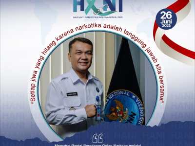 Peringati HANI 2025, BNNK Lampung Selatan Ajak Masyarakat Bersatu Wujudkan Indonesia Emas Bebas Narkoba