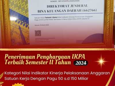 Ditjen Bina Keuda Raih Penghargaan Pengelolaan Keuangan dan Anggaran