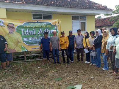 DPD Golkar Kota Metro Laksanakan Penyembelihan Hewan Kurban, Salurkan Daging ke PK PL dan Simpatisan