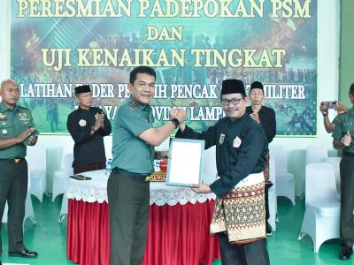 Padepokan Pencak Silat Militer Korem 043/Gatam Diresmikan, Siap Lestarikan dan Kembangkan Budaya Bangsa