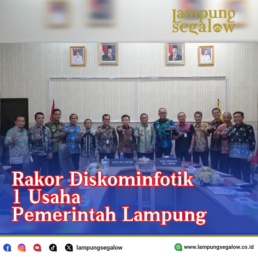 Rakor Diskominfotik 1 Usaha Pemerintah Lampung
