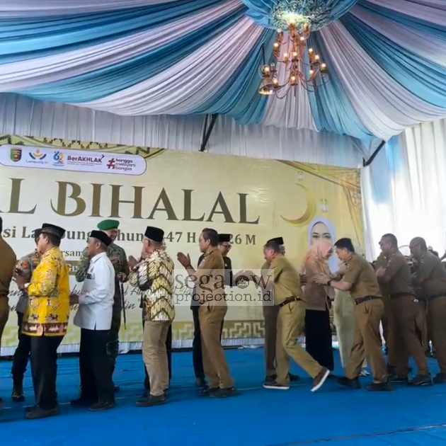 HALAL BIHALAL PEMPROV LAMPUNG, TEKANKAN INTEGRITAS DAN PELAYANAN ASN