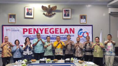 Jelang Undian Tabungan Lokal, Bank Lampung Lakukan Penyegelan