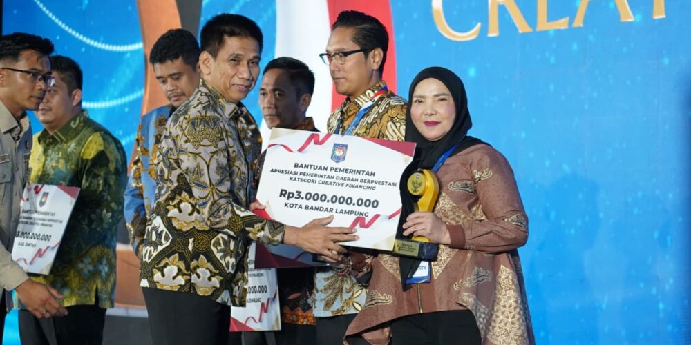 Bandar Lampung Raih Juara 1 Creative Financing dari Kemendagri