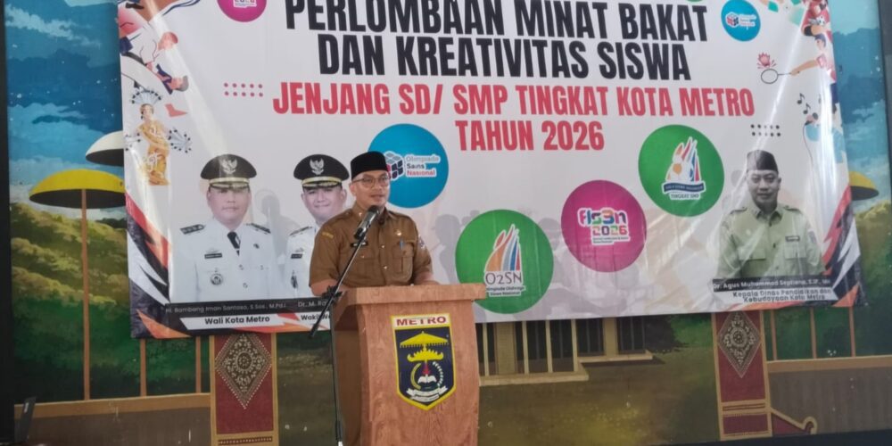 1.853 Siswa Ikuti Perlombaan Minat, Bakat dan Kreativitas Jenjang SD dan SMP Kota Metro