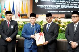 Pemerintah Provinsi Lampung Raih Opini WTP 12 Kali Beruntun