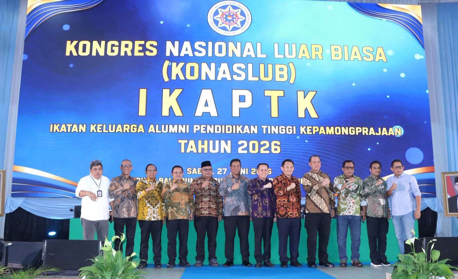 Dirjen Keuda Kemendagri Agus Fatoni Calon Tunggal dan Terpilih Secara Aklamasi Sebagai Ketua Umum DPN-IKAPTK