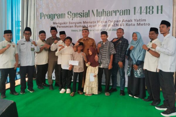 BAZNAS Kota Metro Dukung Pemerintah Kota Metro Program Bedah Rumah