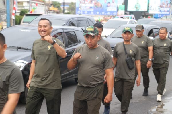 Jalan Sehat HUT Kodam XXI/RI, 1.500 Peserta Ramaikan Lapangan Saburai