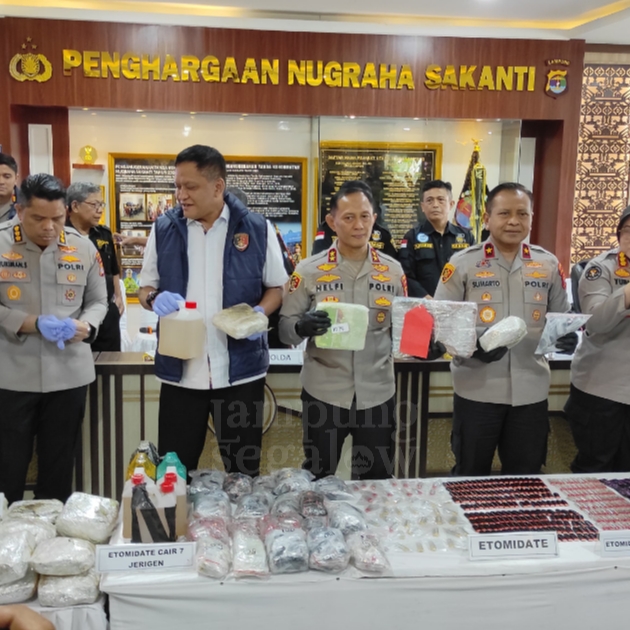 Polda Lampung Ungkap Jaringan Narkoba Internasional, Sita 89 Kg Sabu dan 1.929 Ekstasi