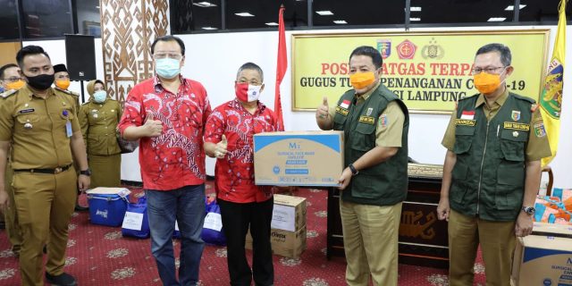 Bantuan Terus Mengalir, Gubernur Arinal Apresiasi Partisipasi Masyarakat dalam Penanganan Covid-19 di Provinsi Lampung
