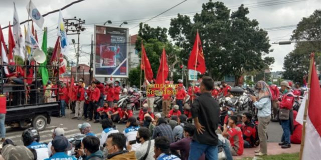 Mahasiswa Lampung Tolak RUU Omnibus Law