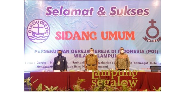 Buka Sidang Umum VI PGI Wilayah Lampung, Gubernur Arinal : Jaga Dan Pelihara Keharmonisan