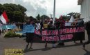 Pedagang Pasar Demo Pemkot Bandarlampung